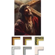 Ikony i obrazy sakralne - Obraz Chrystus niosący krzyż - miniaturka - grafika 1