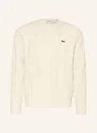 Swetry męskie - Lacoste Sweter weiss - LACOSTE - miniaturka - grafika 1