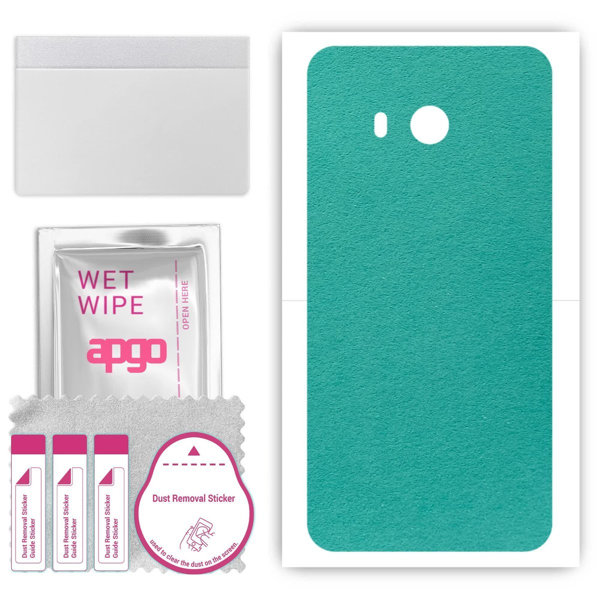 Folia naklejka skórka strukturalna na TYŁ Zamsz do HTC U11 Life - Zamsz Miętowy - apgo SKINS