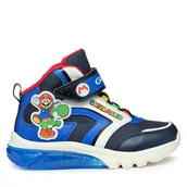 Buty dla chłopców - Sneakersy Geox J Ciberdron Boy J46LBJ 054FU C4226 D Granatowy - miniaturka - grafika 1