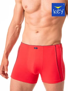 SZORTY KEY MXH-174 A24 (kolor czerwony, rozmiar L) - Majtki męskie - miniaturka - grafika 1