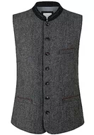 Garnitury - Stockerpoint Męska kamizelka Jules do stroju ludowego, szary - Anthrazit, 56 - miniaturka - grafika 1