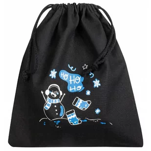 Woreczek bawełniany 25x30cm BAŁWAN HOHO 145g - Ozdoby bożonarodzeniowe - miniaturka - grafika 1