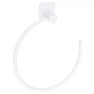Wieszaki łazienkowe - KOOPMAN UCHWYT NA RĘCZNIKI OKRĄGŁY STAL 18CM BIAŁY 530831 - miniaturka - grafika 1