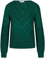 Swetry damskie - Morgan sweter damski, Zielony, XS - miniaturka - grafika 1