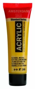 Talens Amsterdam, farba akrylowa, 20 ml, Żółty średni - Przybory szkolne - miniaturka - grafika 1