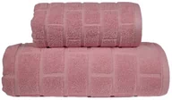 Ręczniki - Greno BRICK RĘCZNIK 70x140 RÓŻANY 500 115636 - miniaturka - grafika 1