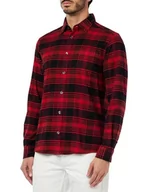 Koszule męskie - s.Oliver męska koszula w kratkę, Regular Fit Red, S, czerwony, S - miniaturka - grafika 1