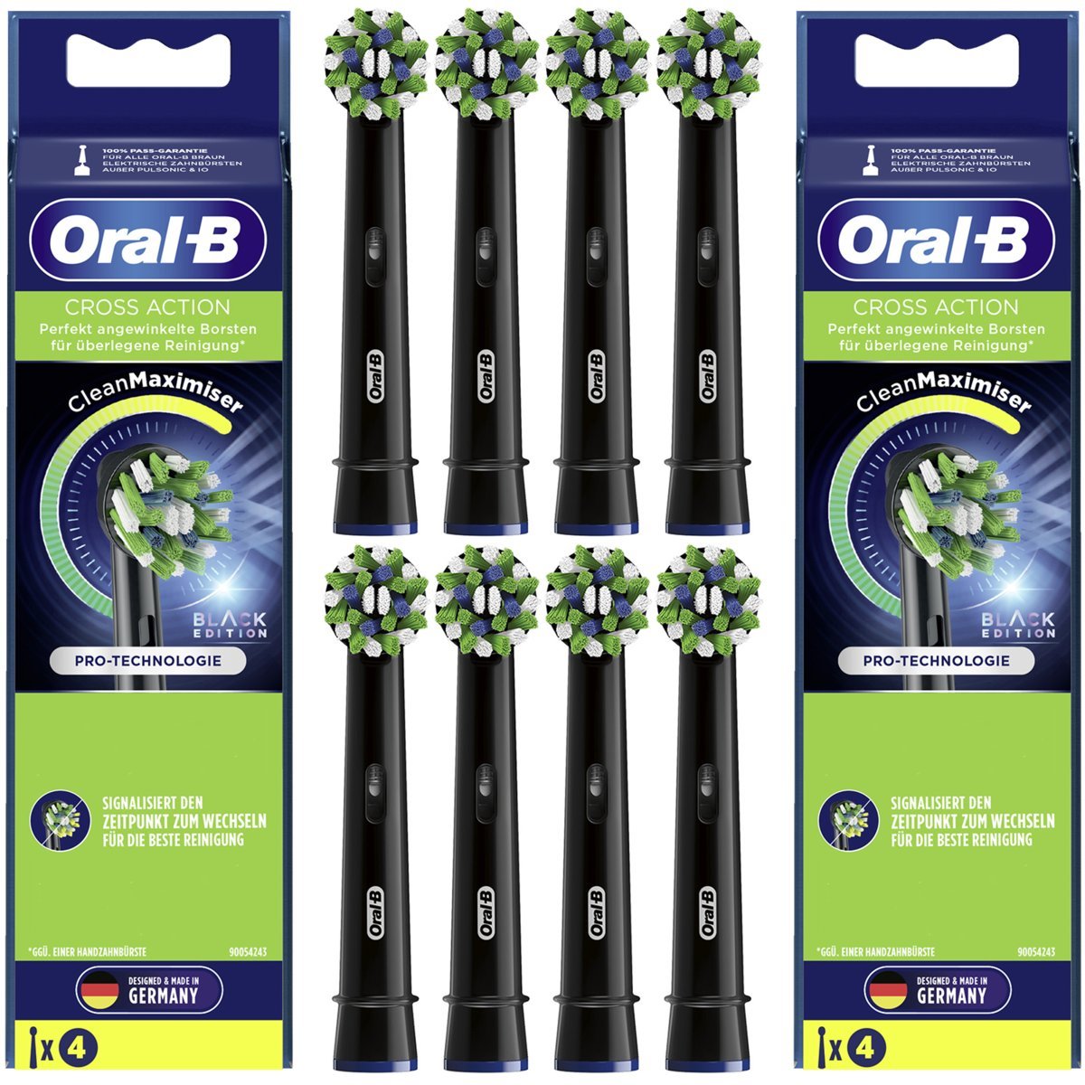 KOŃCÓWKA ORAL-B CROSS ACTION EB50 BLACK DO SZCZOTECZKI ELEKTRYCZNEJ 8 SZT