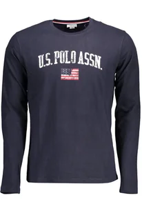 US POLO T-SHIRT MĘSKI Z DŁUGIM RĘKAWEM NIEBIESKI - Portfele - miniaturka - grafika 1