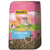 Akcesoria do hodowli zwierząt - MultiFit Ściółka ze słomy do stosowania jako podkład 8 kg - miniaturka - grafika 1