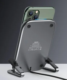 Baseus Rib bezprzewodowa indukcyjna ładowarka Qi 15W z podstawką biały (WXPG-02) hurtel-56471-0 - Ładowarki do telefonów - miniaturka - grafika 33