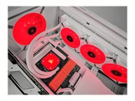 Wentylatory komputerowe - CORSAIR ML140 LED ELITE WHITE 140mm Magnetic Levitation Red LED Fan with AirGuide Single Pack - miniaturka - grafika 1