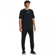 Spodnie sportowe męskie - Męskie spodnie treningowe Under Armour UA Stretch Woven Joggers - czarne - UNDER ARMOUR - miniaturka - grafika 1