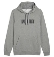 Bluzy męskie - Bluza PUMA ESS LOGO HOODIE szara typ kangurka z kapturem XXL - miniaturka - grafika 1