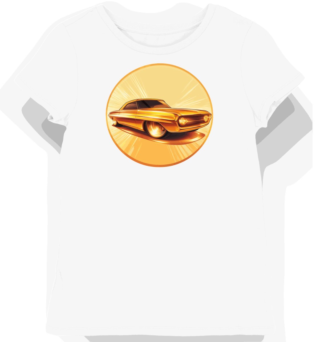 Koszulka damska biała z Klasycznym Samochodem Hot Rod XL
