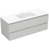 Szafki łazienkowe - Mexen Orio szafka łazienkowa 120 cm z umywalką Otis, 2 szuflady, szara mat/biała mat - 91A10-12047-2-BFF62-W18M01 - miniaturka - grafika 1