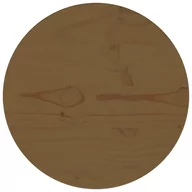 Blaty meblowe i parapety okienne - Blat stołu, brązowy, Ø30x2,5 cm, lite drewno sosnowe - miniaturka - grafika 1