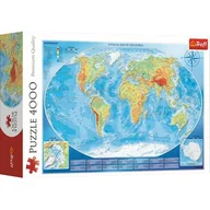 Trefl Wielka mapa fizyczna świata 4000 elementów 45007