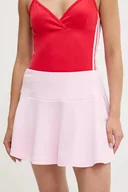 Spódnice - adidas spódnica Coquette kolor różowy mini rozkloszowana JM1921 - miniaturka - grafika 1