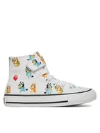 Buty dla chłopców - Converse Trampki Converse x Bluey Chuck Taylor All Star Easy On A16463C Biały - miniaturka - grafika 1