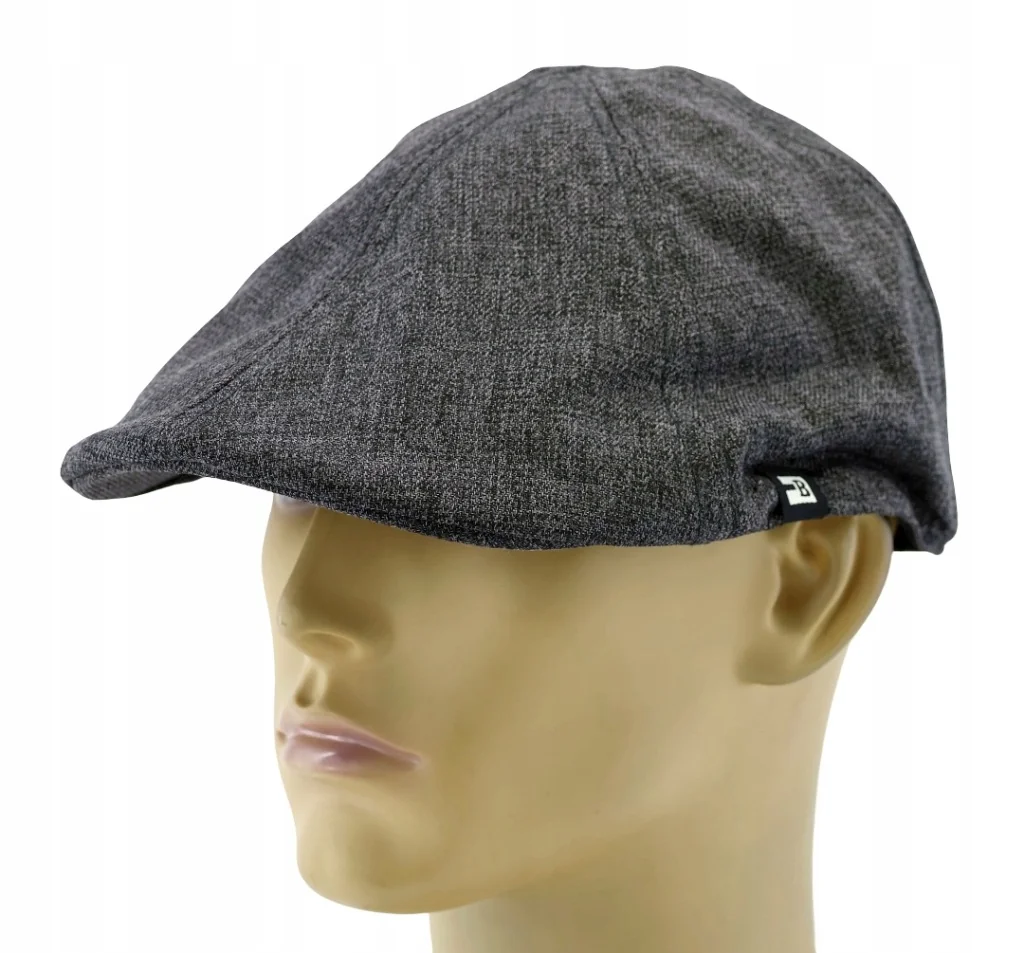 Czapka męska kaszkiet BLOCK HEADWEAR 57-58cm Ciemnoszary Bez wzoru