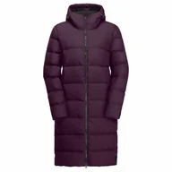 Płaszcze damskie - Damski płaszcz puchowy Jack Wolfskin FROZEN PALACE COAT W berry jam - M - miniaturka - grafika 1