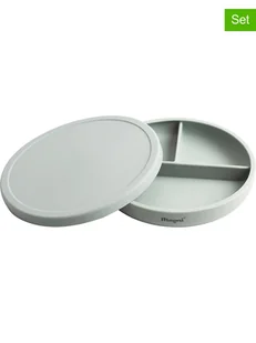 Magni Talerz w kolorze błękitnym z pokrywką - Ø19 cm - Sztućce dla dzieci - miniaturka - grafika 1
