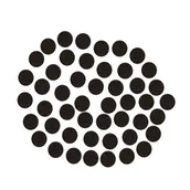 Zawiasy, okucia i inne akcesoria - Podkładki filcowe LUZ Ø12 czarny 50 szt. - miniaturka - grafika 1