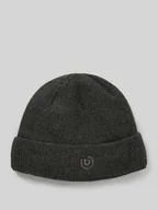 Czapki męskie - Czapka beanie z wyhaftowanym logo - miniaturka - grafika 1