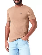 Koszulki męskie - Lee Koszulka męska Ultimate Pocket Tee, brązowy, M - miniaturka - grafika 1
