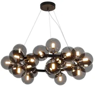 Lampy sufitowe - Lampa wisząca kulista Dallas MOD545PL-25B molekuły przydymione - miniaturka - grafika 1