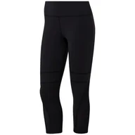Spodnie sportowe damskie - Legginsy damskie Reebok  Lux 3/4 Tight 2 Black S - miniaturka - grafika 1