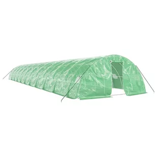 Szklarnia ze stalową ramą, zielona, 110 m², 22x5x2,3 m Lumarko! - Szklarnie ogrodowe - miniaturka - grafika 3