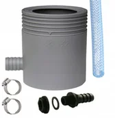 Pozostałe narzędzia ogrodowe - Zbieracz Wody Deszczówki Filtr 80-105 Zestaw Szary - miniaturka - grafika 1