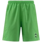 Koszulki męskie - Kappa Kombat Padel Fivio Wygodne i stylowe szorty sportowe, kolor zielony fluo i żółty Lt Sulphur, rozmiar M - miniaturka - grafika 1