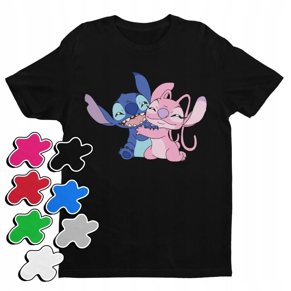 Koszulka T-Shirt Dziecięca Z Nadrukiem Duży Wybór Lilo Stitch -L 146-152