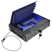 Sejfy i kasy pancerne - Sejf kufer na broń z zamkiem biometrycznym Brihard Portable Pistol Biometric - miniaturka - grafika 1