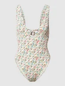 Stroje kąpielowe - Kostium kąpielowy z wzorem na całej powierzchni - miniaturka - grafika 1
