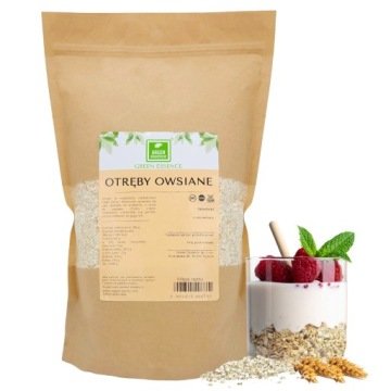 Otręby Owsiane naturalny dodatek do chleba 1kg zdrowe śniadanie dla wegan