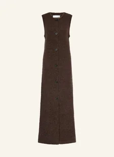 Selected Femme Sukienka Z Dzianiny braun - Sukienki - miniaturka - grafika 1