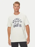 Koszulki męskie - Wrangler T-Shirt Americana 112357379 Biały Regular Fit - miniaturka - grafika 1