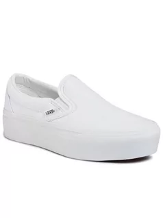 Trampki męskie - Vans Tenisówki Classic Slip-On P VN0A3JEZW001 Biały - grafika 1