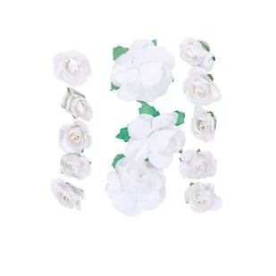 Galeria Papieru Kwiaty papierowe łodyżka róże białe (13) - Dekoratorstwo - miniaturka - grafika 1