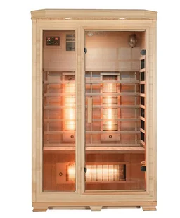 Sauna na podczerwień 3-osobowa 120x105 cm grzejniki kwarcowe i karbonowe Bergen3 Infrared - Sauny - miniaturka - grafika 1