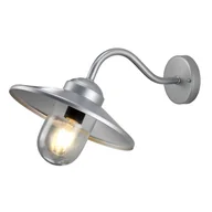 Lampy ogrodowe - Lampa ścienna zewnętrzna srebrna E27 60W Klampenborg Elstead - miniaturka - grafika 1