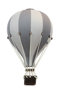 Balon dekoracyjny szary + popielaty rozmiar m - Wyposażenie pokoiku dziecięcego - miniaturka - grafika 1