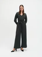 Kombinezony - Elegancki kombinezon z połyskującą nitką - miniaturka - grafika 1