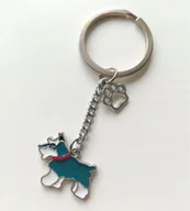 Breloki - Breloczek Brelok Do Kluczy Pies Piesek Sznaucer - miniaturka - grafika 1