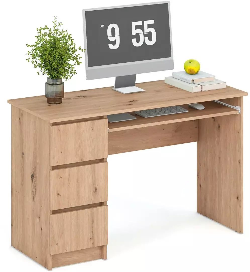 HALMAR Biurko CINO dąb artisan z szufladami